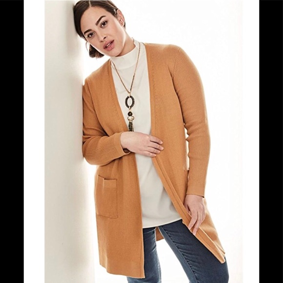 Jessica London Sweaters - NWT - JESSICA LONDON LONG RIBBED CARDIGAN - DUSTER